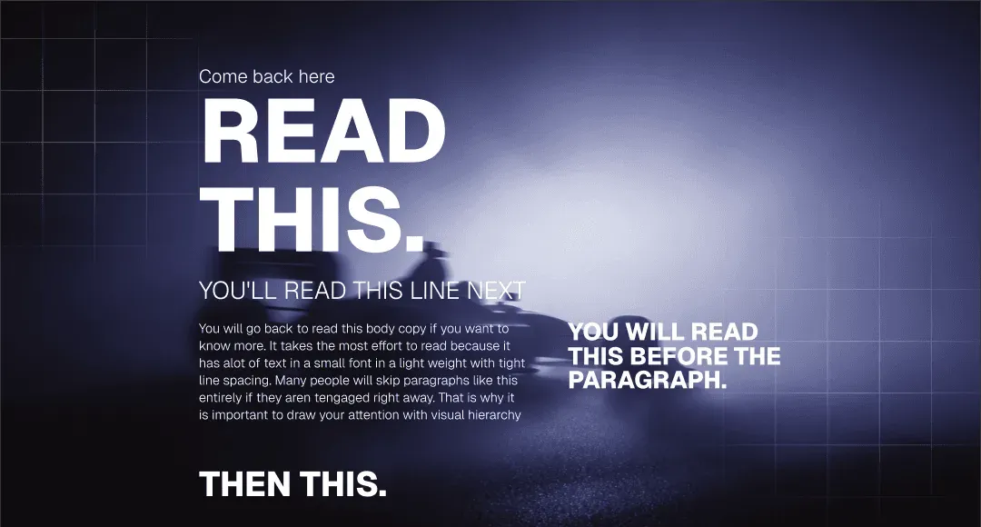 visual hierarchy in advertising design