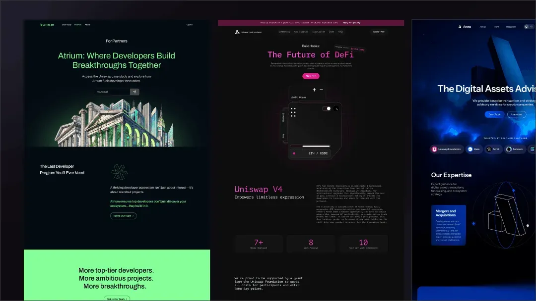 web3 website design