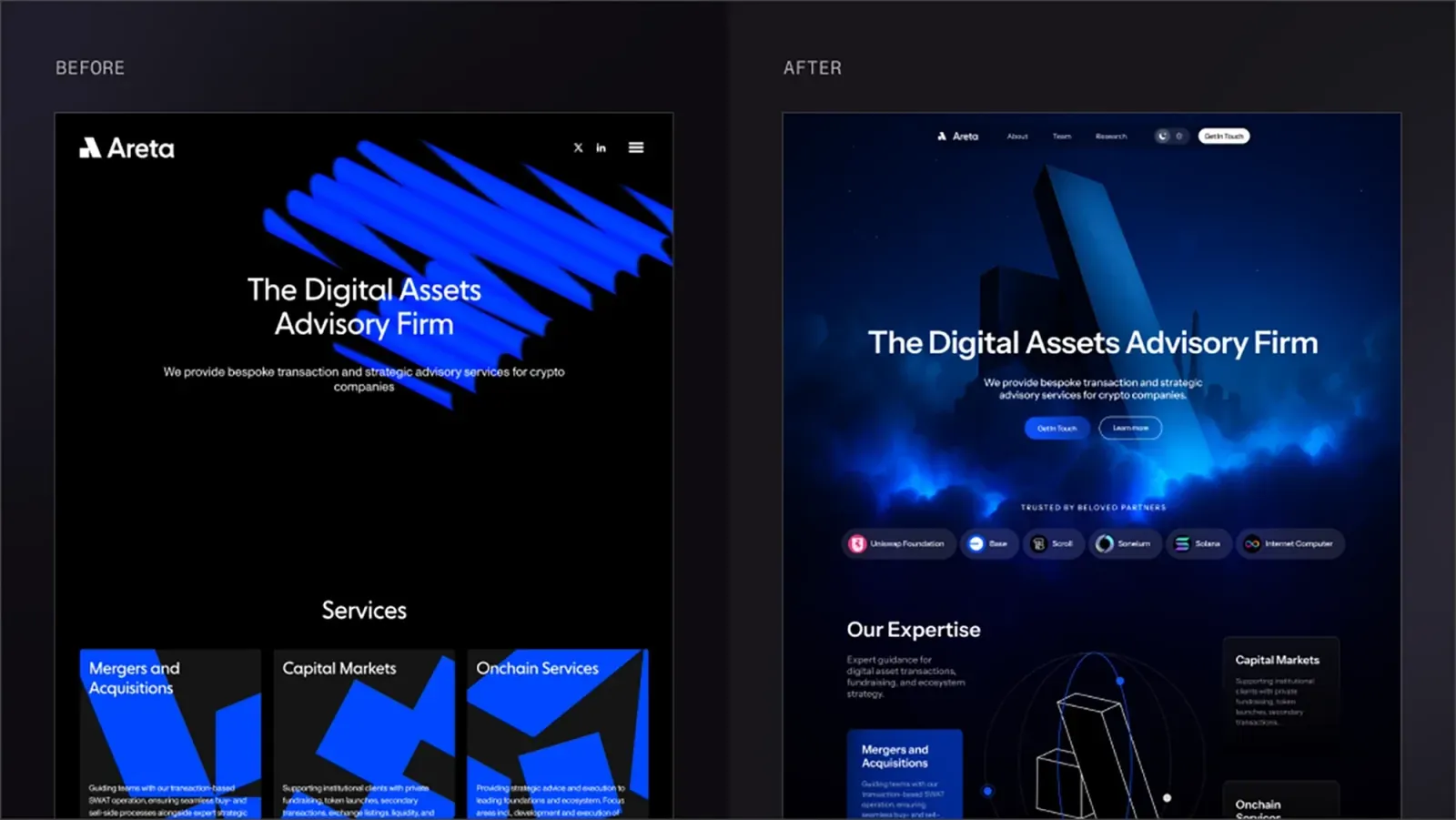 Tech startup rebranding