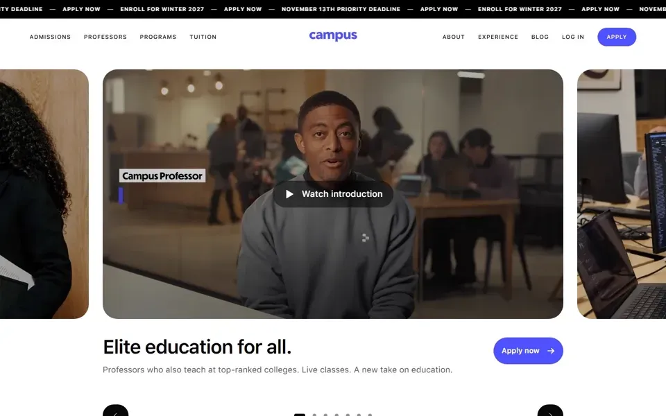 Campus homepage