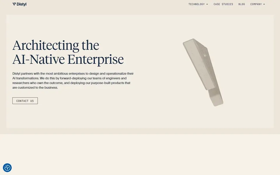 Distyl AI homepage