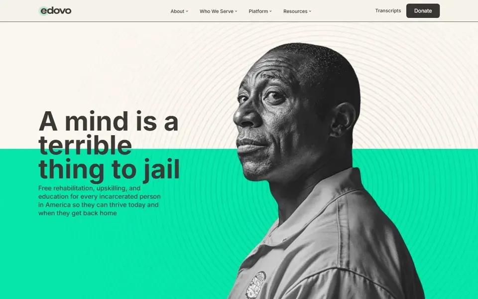 Edovo homepage