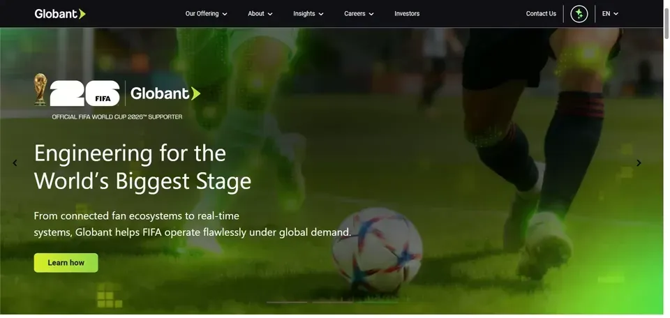 Globant homepage