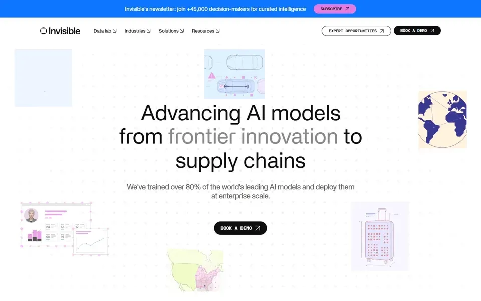 Invisible Technologies homepage