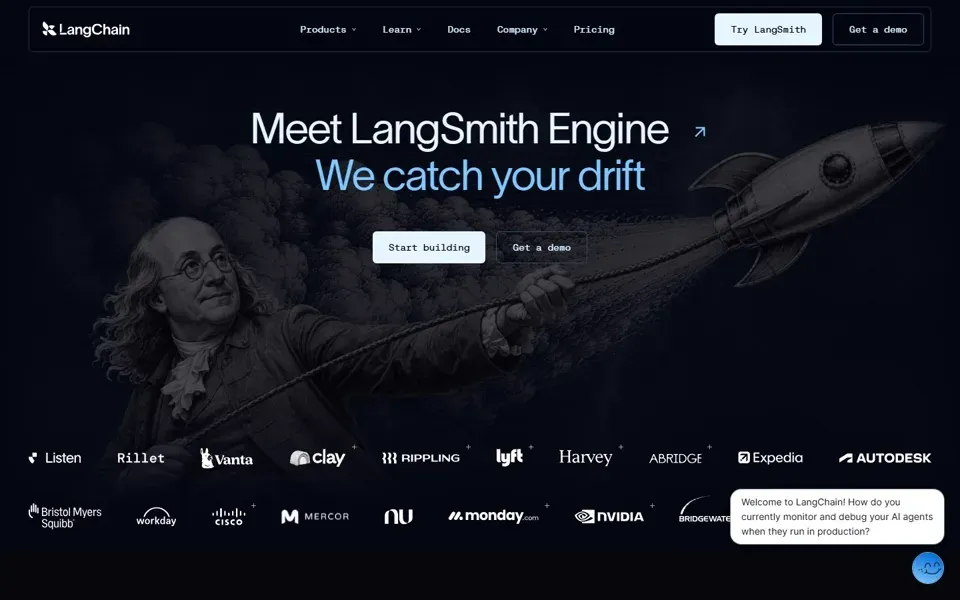 LangChain homepage