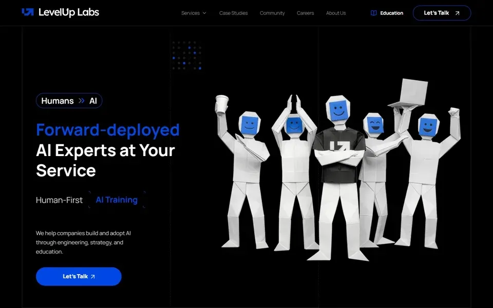 LevelUp Labs homepage