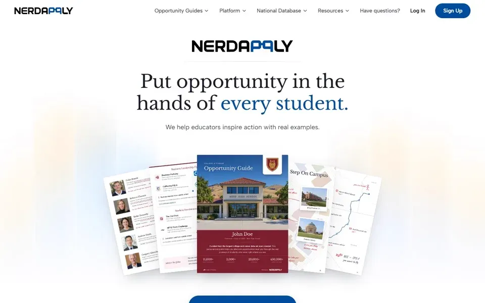 Nerd Apply homepage