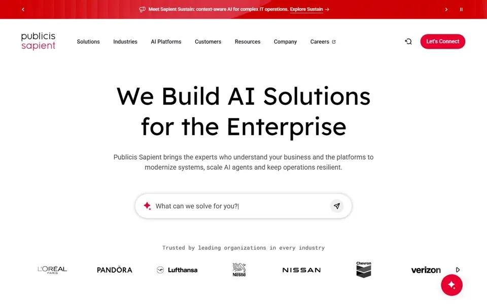 Publicis Sapient homepage