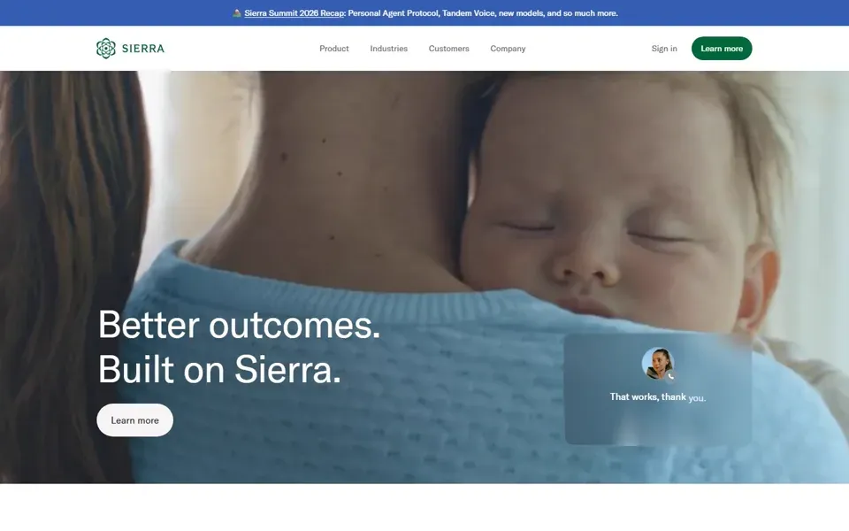 Sierra homepage