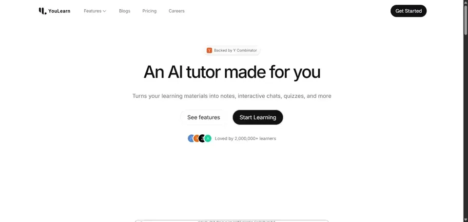 YouLearn homepage